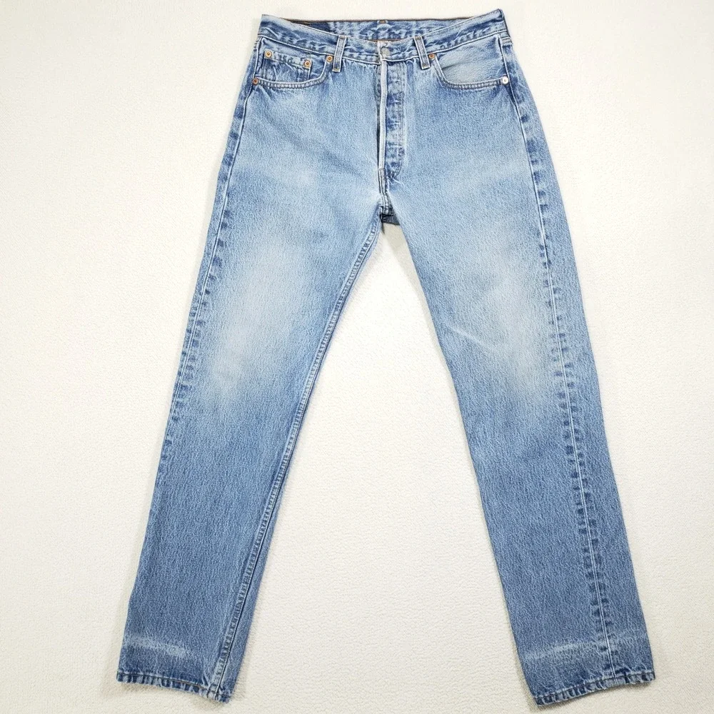 Levi's 501 Jeans Mens 34x34 Blue Vintage Factory 524 El Paso Texas USA Made